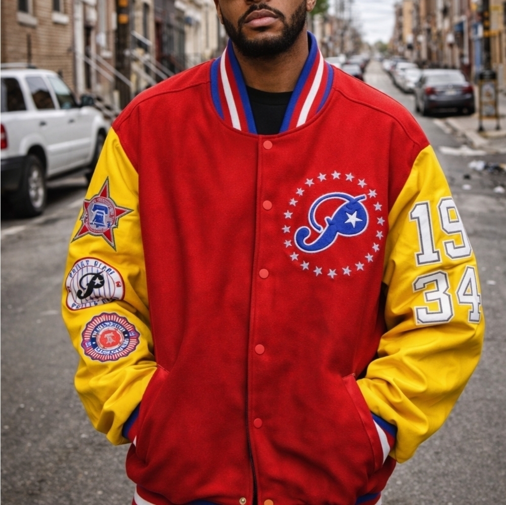 Philly Stars Negro League Bomber Jacket Size 3XL New